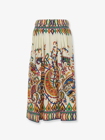 Multicolor cotton skirt