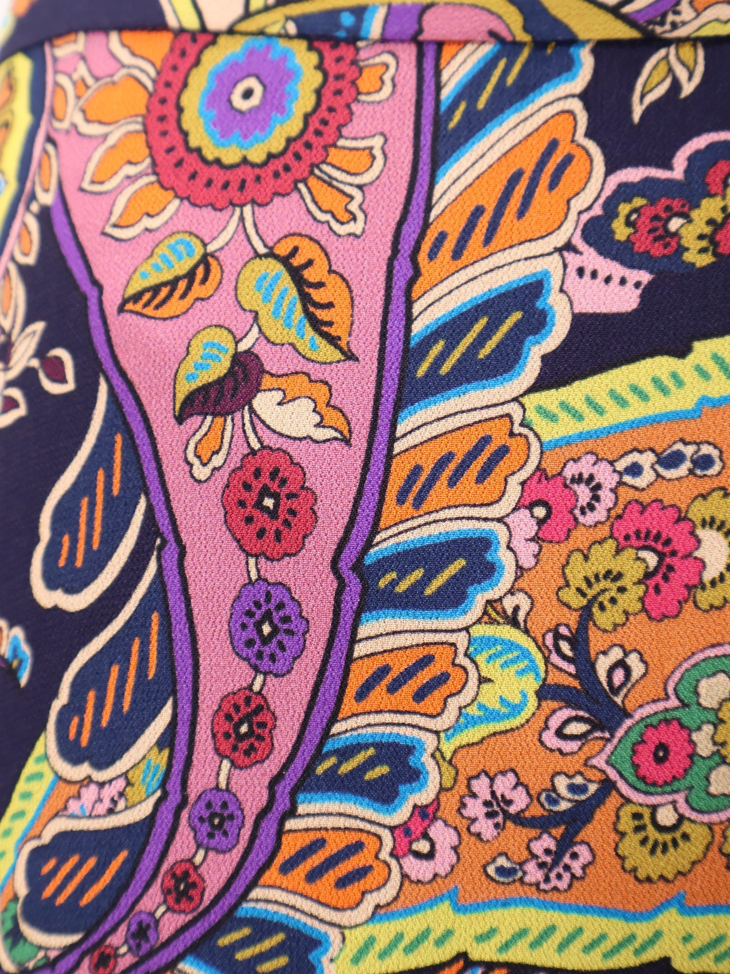 Multicolor viscose skirt