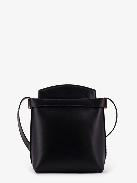 Leather crossbody bag with Gancini detail