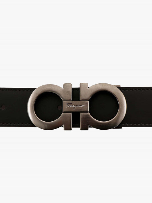 Reversible leather belt