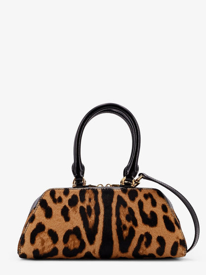 Antigona East West Mini pony skin crossbody bag with animal print