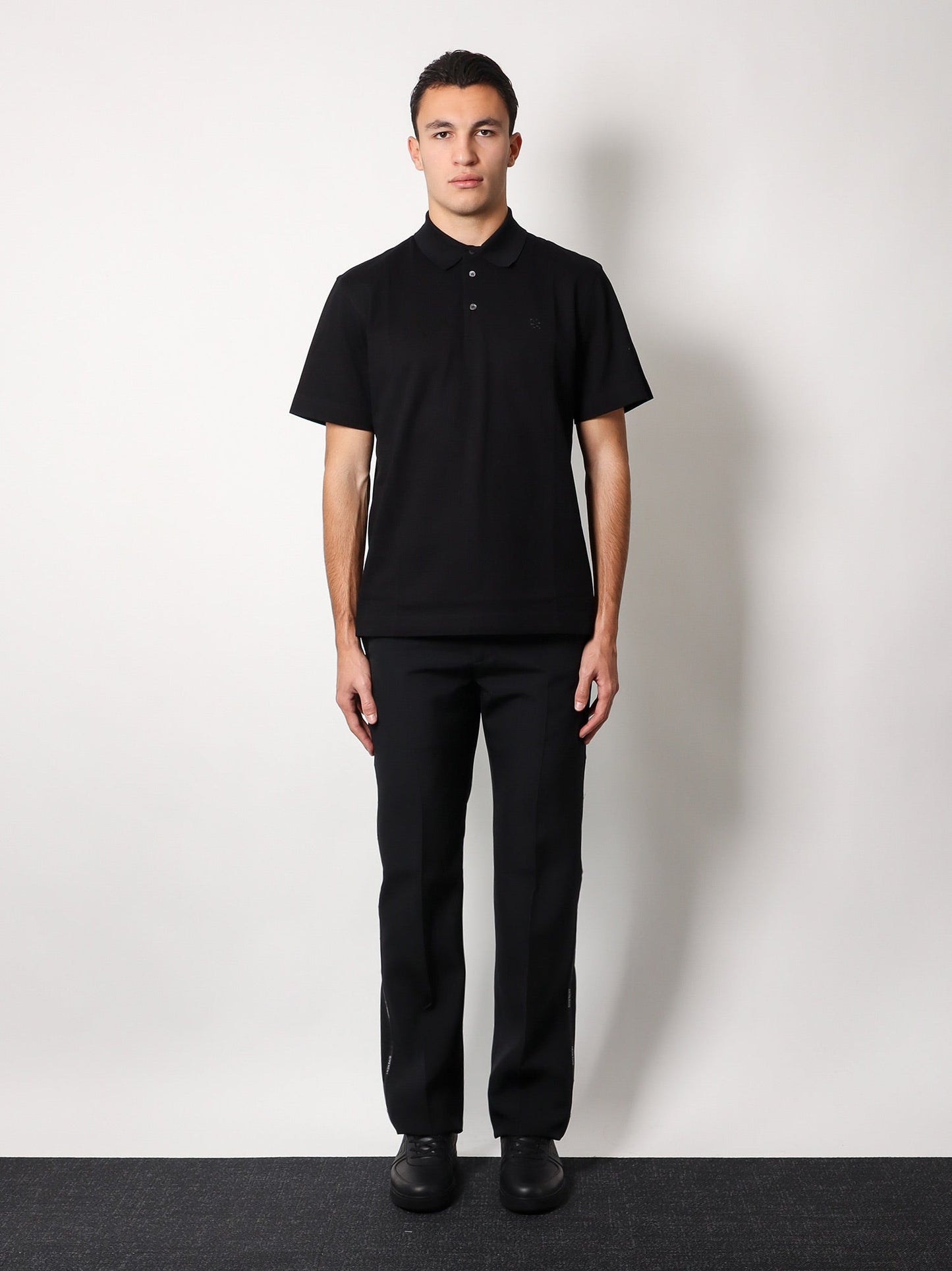 Piqué cotton polo shirt with 4g embroidery