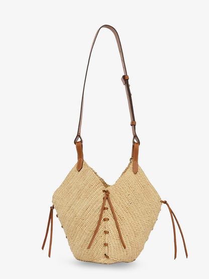 Losange raffia shoulder bag