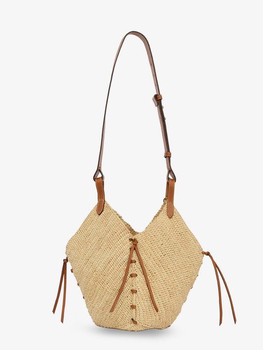 Losange raffia shoulder bag