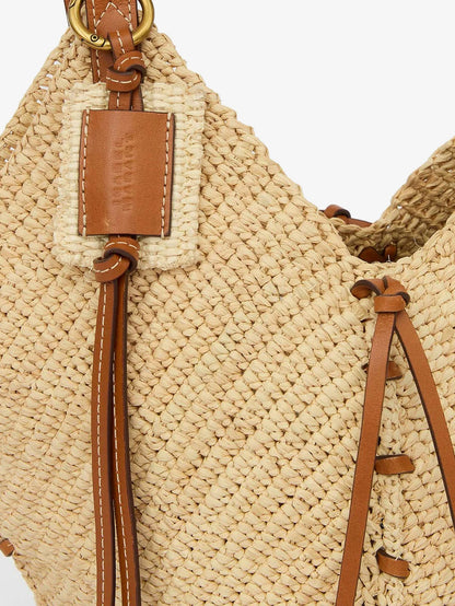 Losange raffia shoulder bag