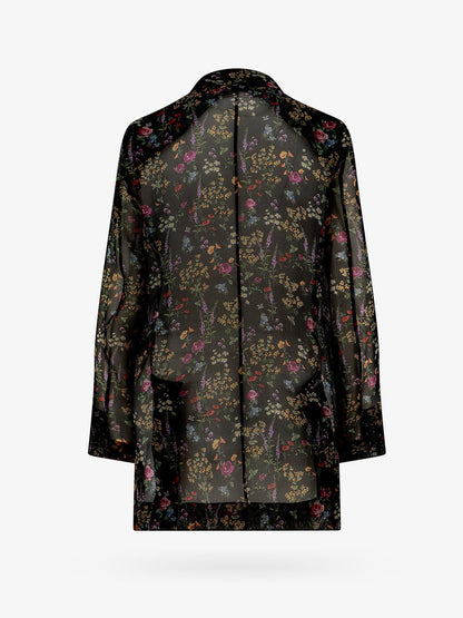 Silk blazer with floral print