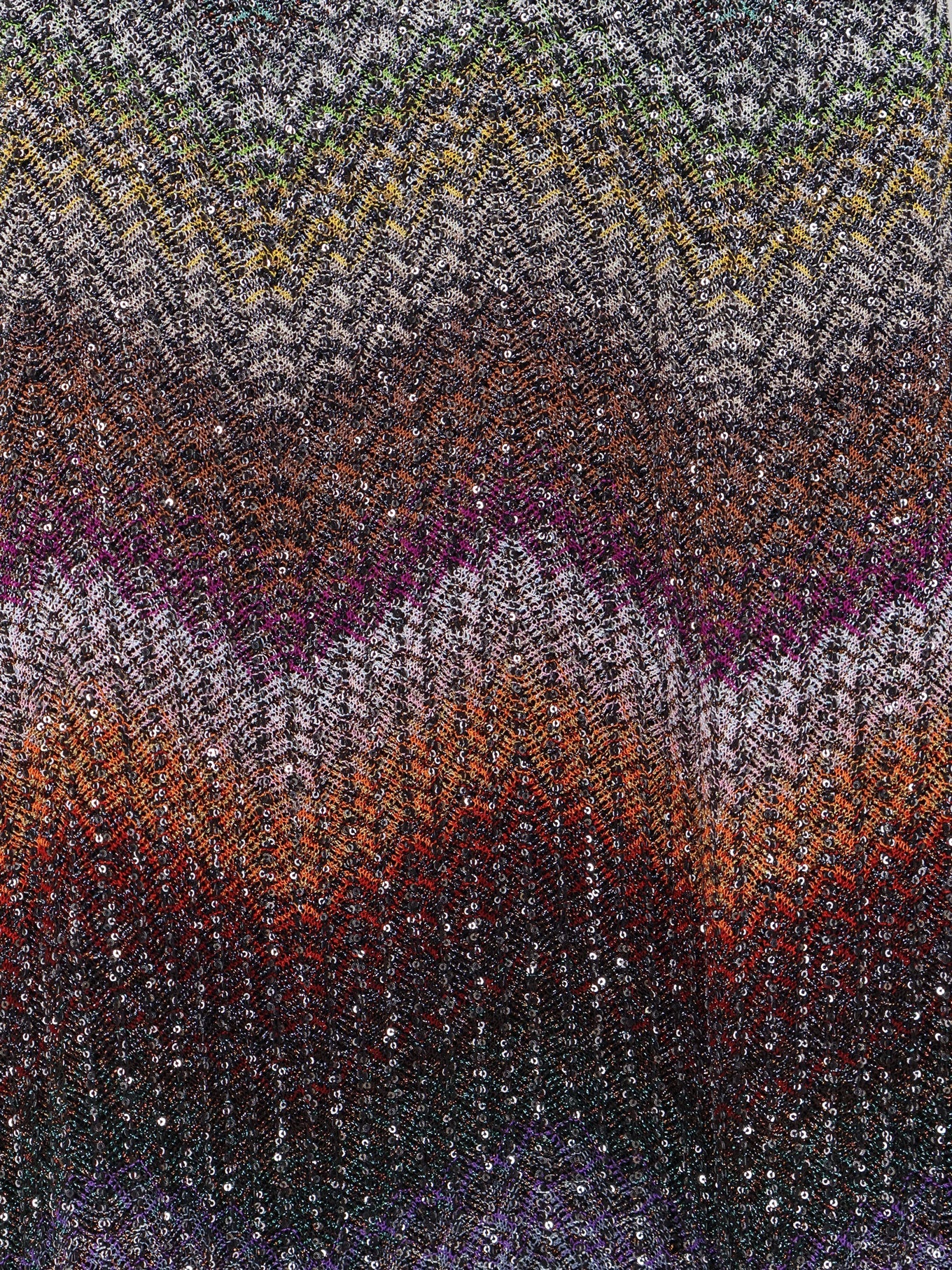 Short knitted dress with all-over sequins