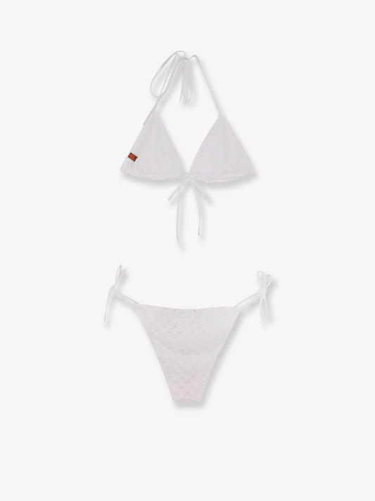 Embroidered and lined bikini
