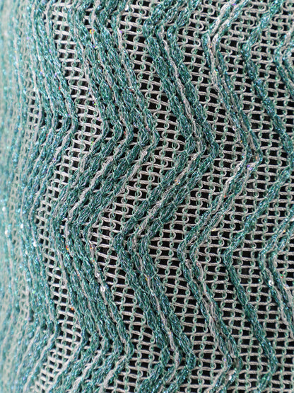 Viscose blend and sequin mini skirt