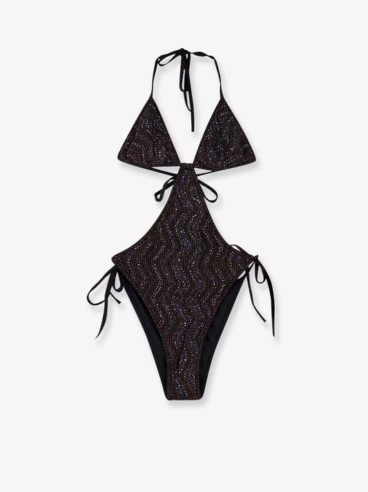 Viscose blend one piece swimsuit