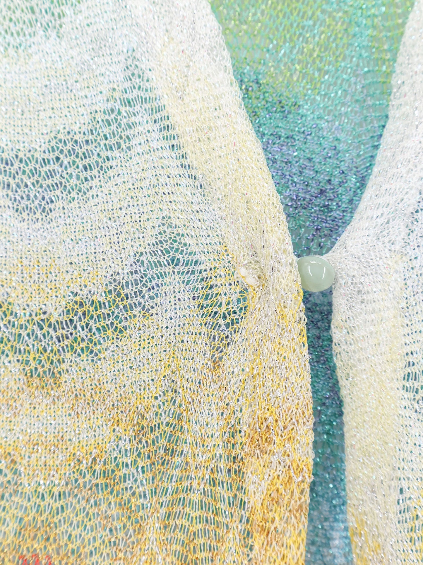 Long Cover Up viscose and metallic fiber dress