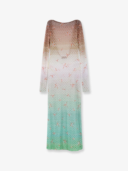 Multicolor Long Cover Up Dress