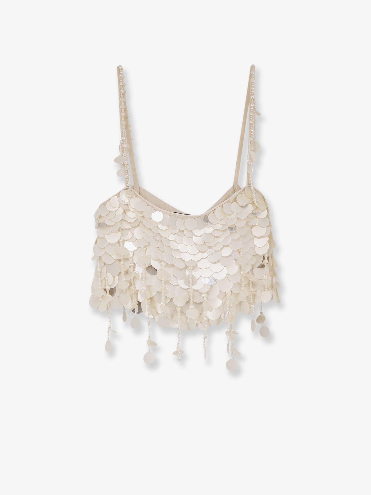 Eudora top with macro-sequins