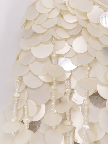 Eudora top with macro-sequins