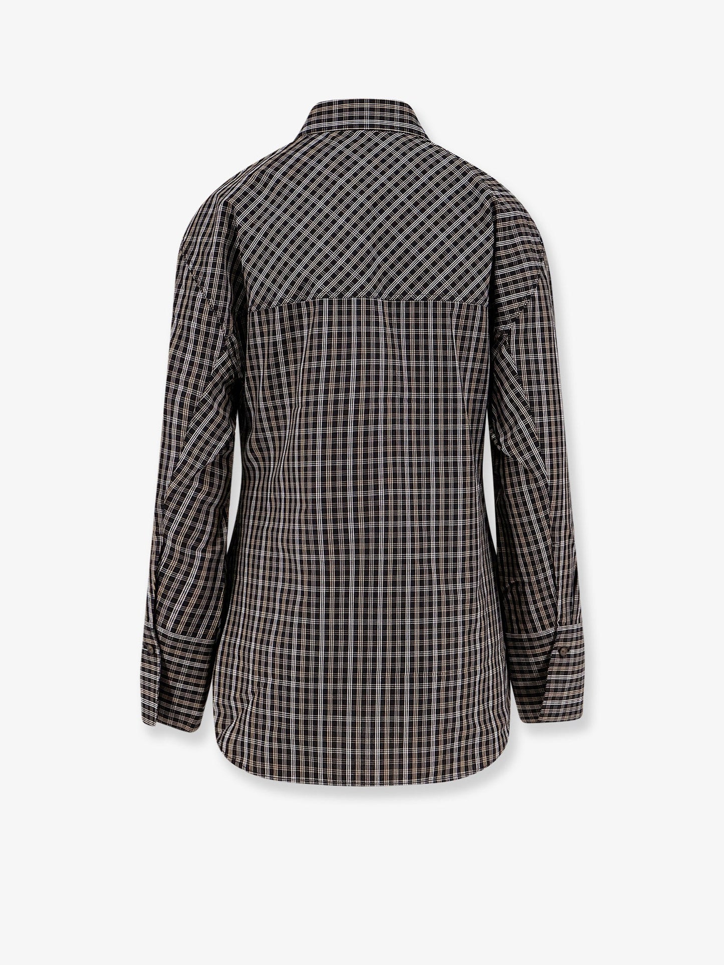 Cotton shirt with check pattern