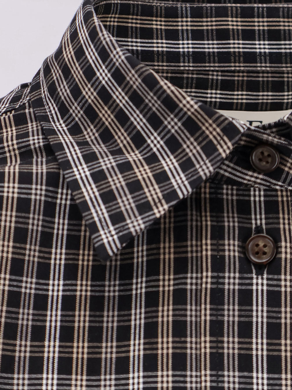 Cotton shirt with check pattern