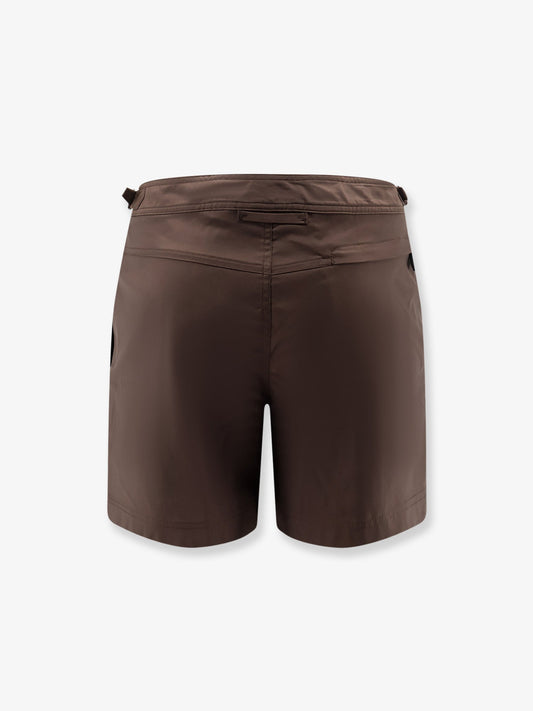 Nylon swim boxer shorts