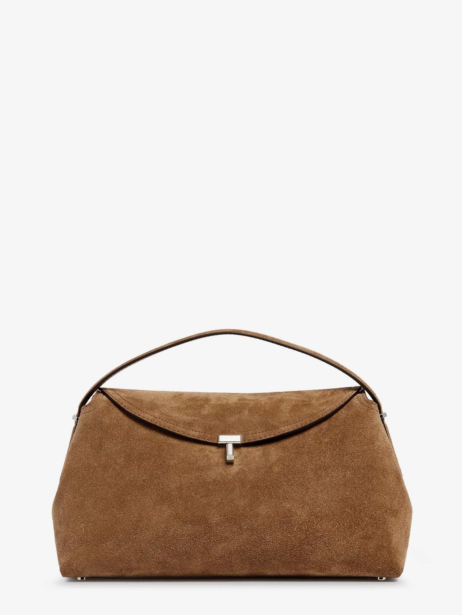 T-Lock suede handbag