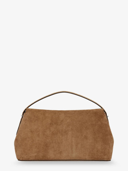 T-Lock suede handbag