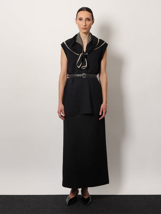 Low-Waist Straight Skirt