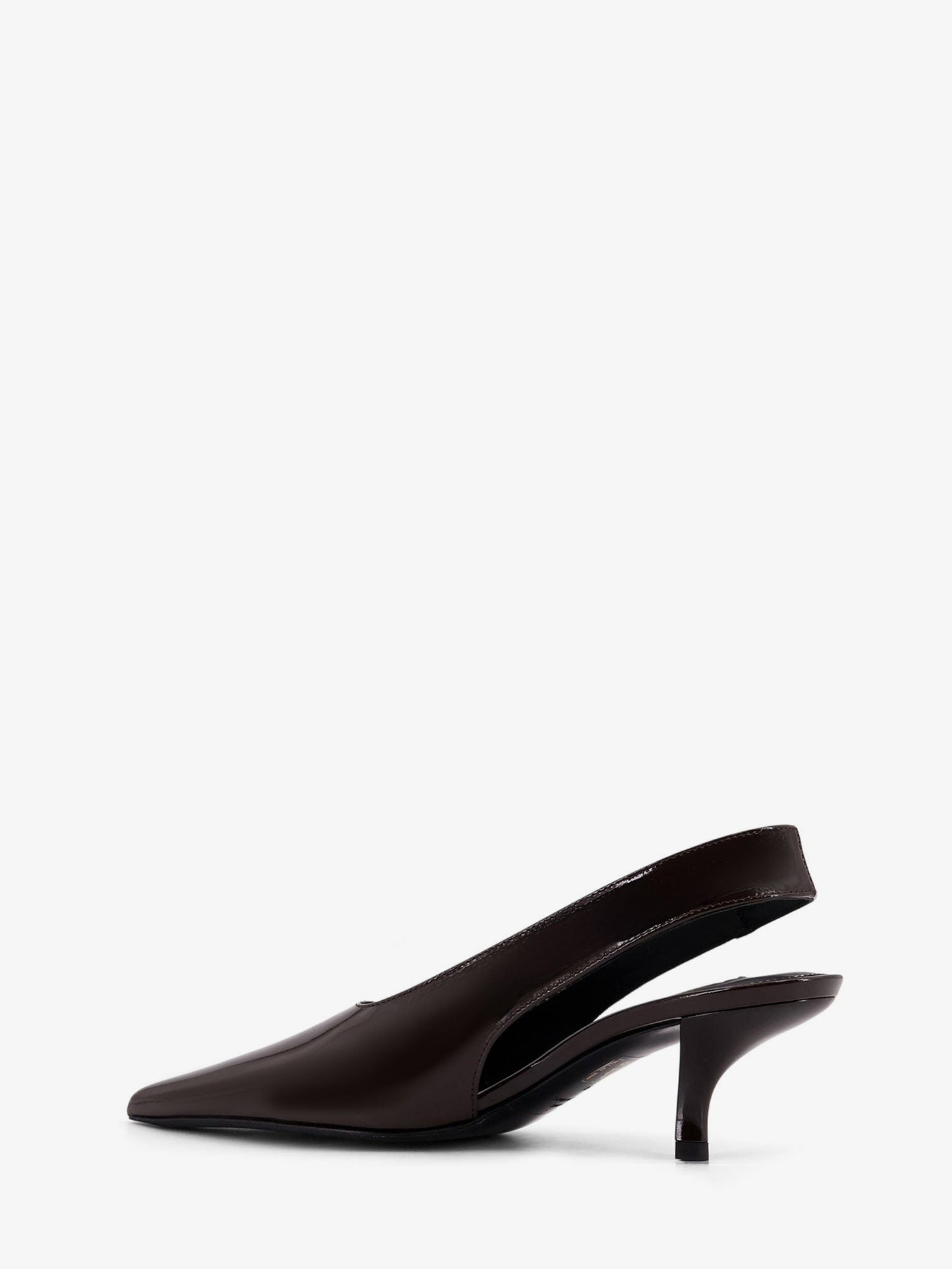 Patent leather slingback pumps