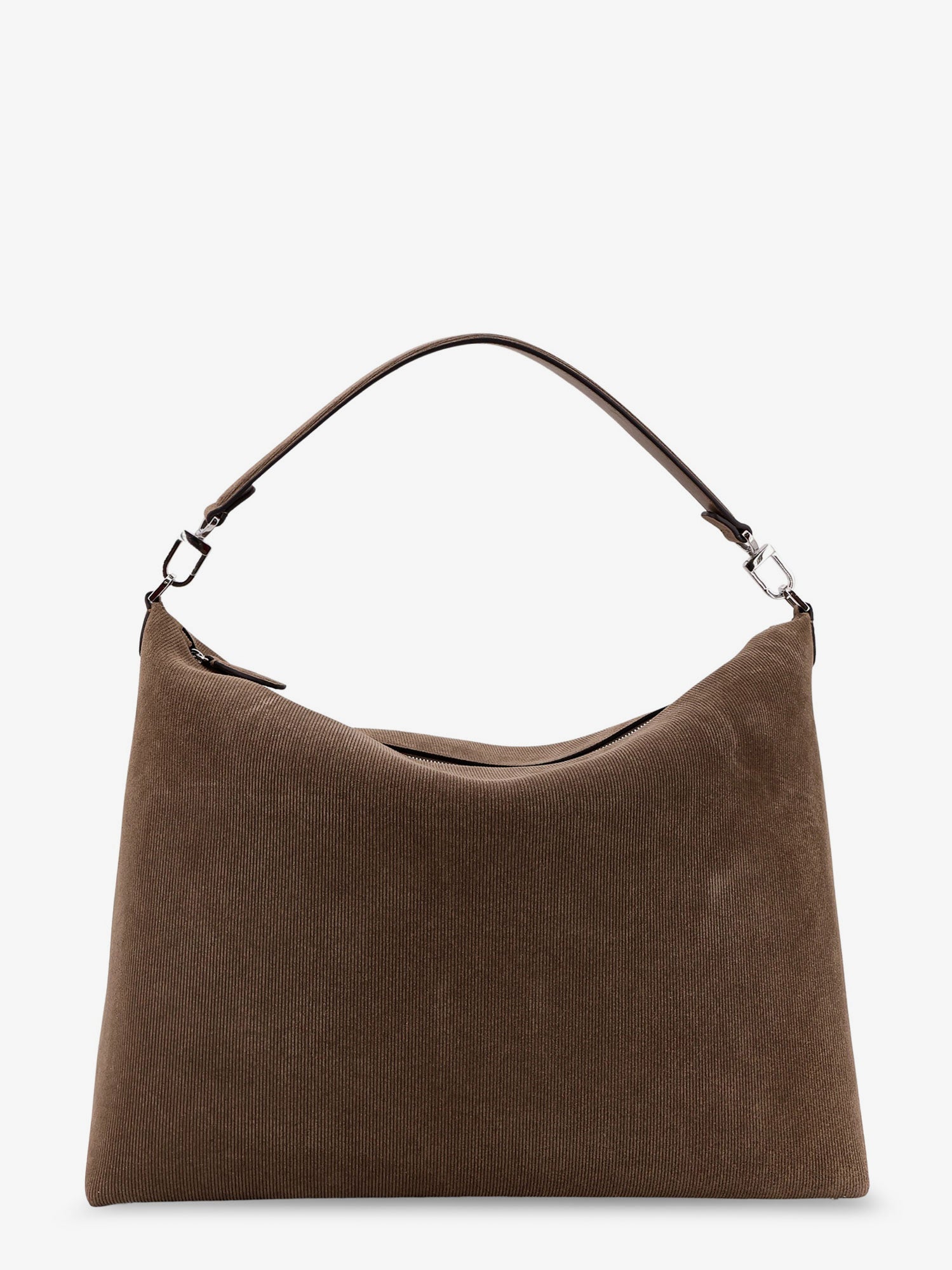 Bevel corduroy shoulder bag