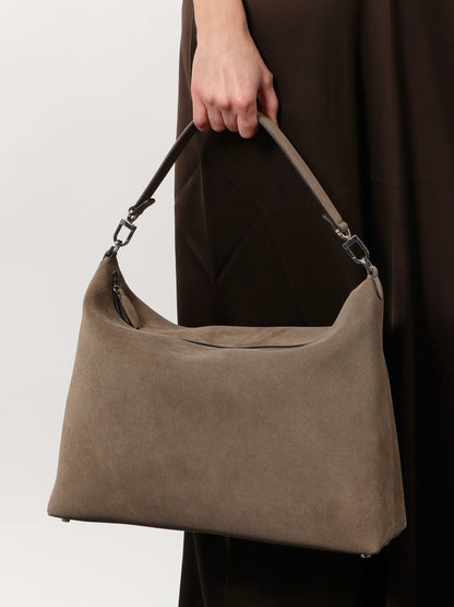 Bevel corduroy shoulder bag