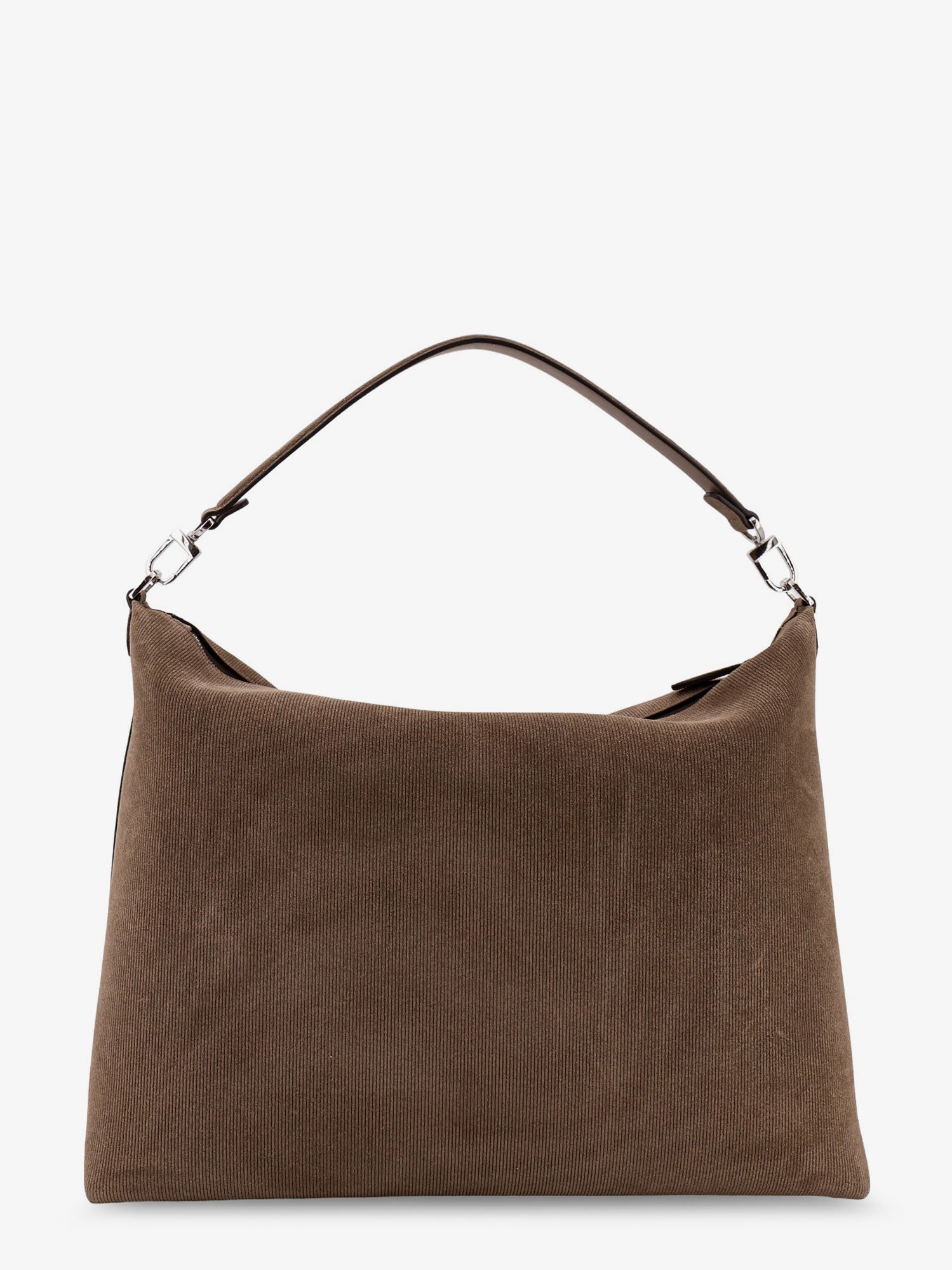 Bevel corduroy shoulder bag
