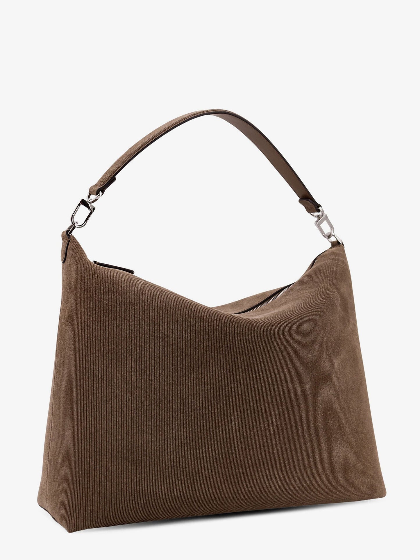 Bevel corduroy shoulder bag