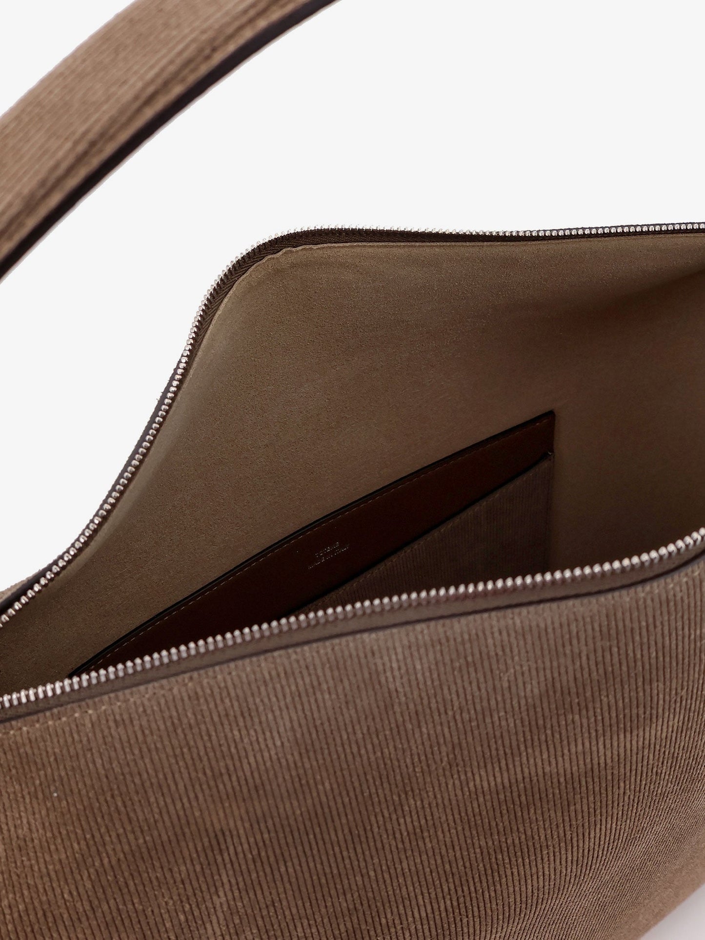 Bevel corduroy shoulder bag