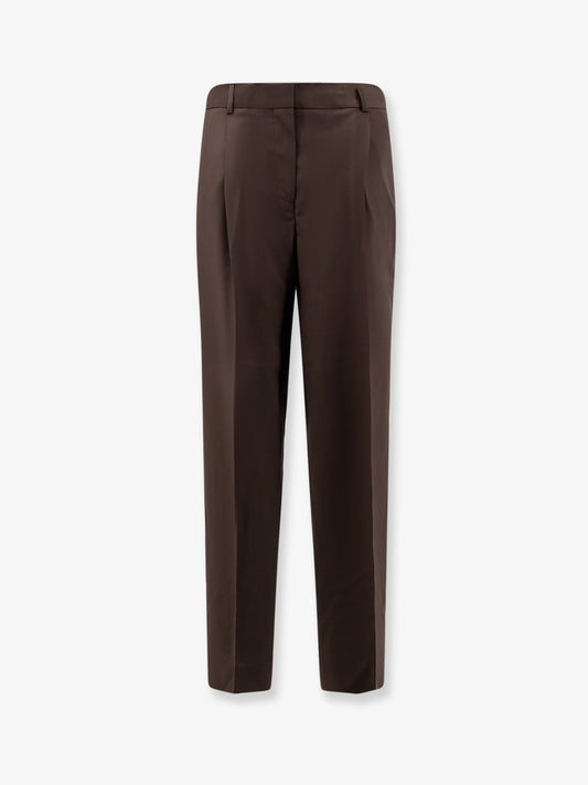 Wool trousers with pinces