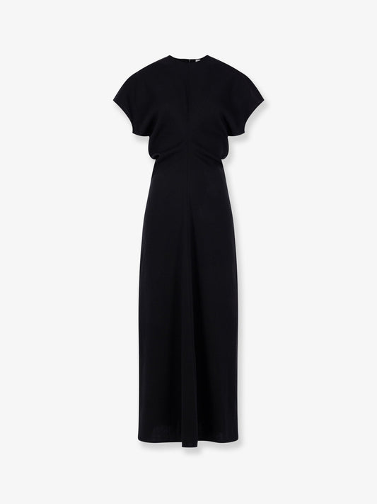 Slouch waist wool dress