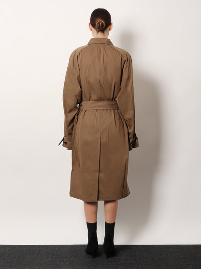 Organic cotton trench coat
