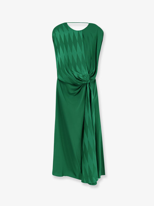 Cocktail viscose and silk dress