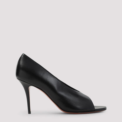 julianne 90 peep toe nappa pumps-image-1
