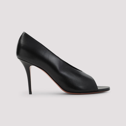 julianne 90 peep toe nappa pumps-image-3