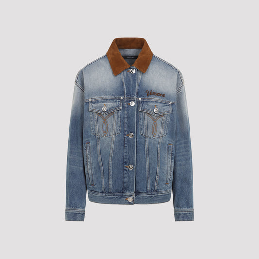 denim stone wash blouson-image-1