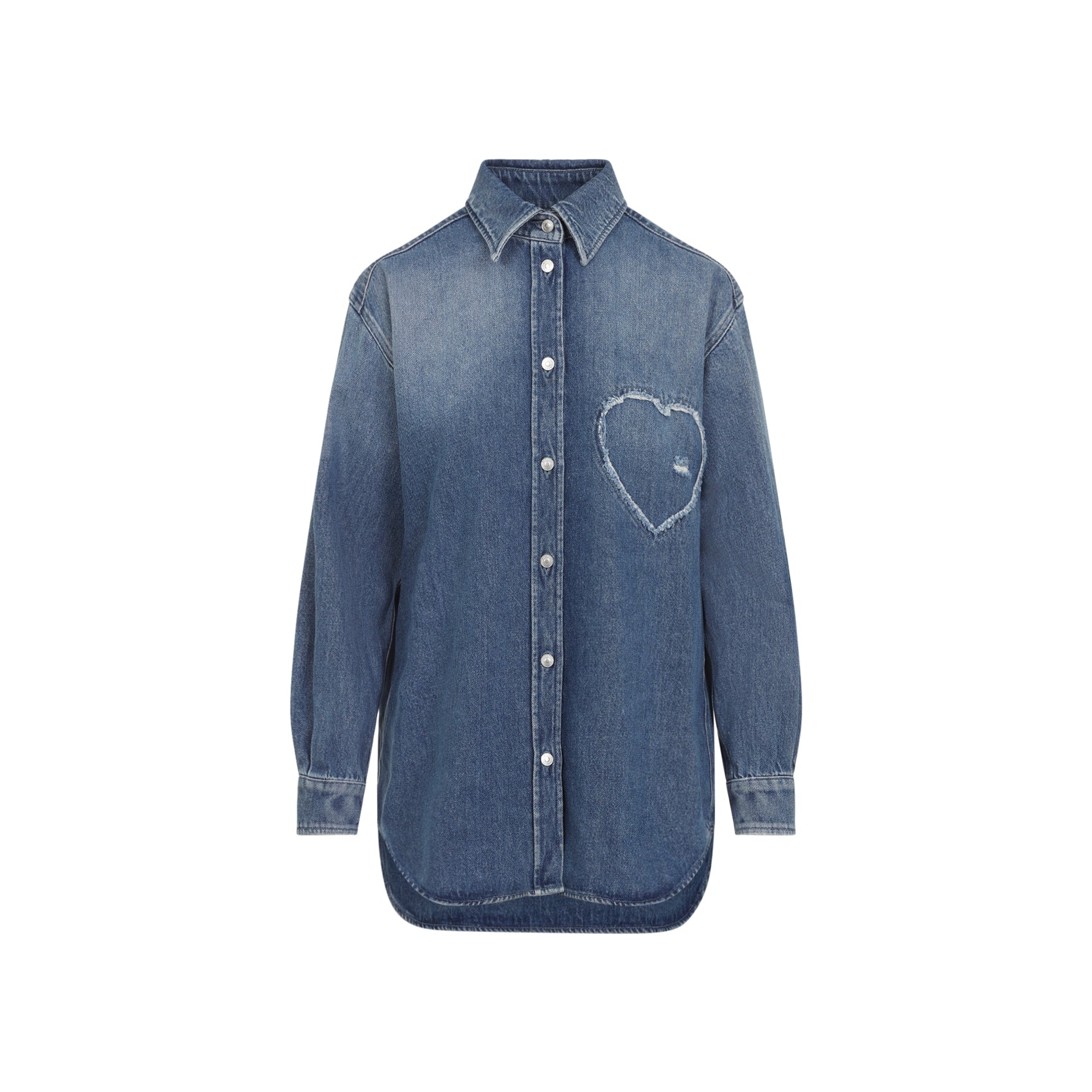heart denim shirt-image-2