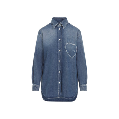 heart denim shirt-image-2