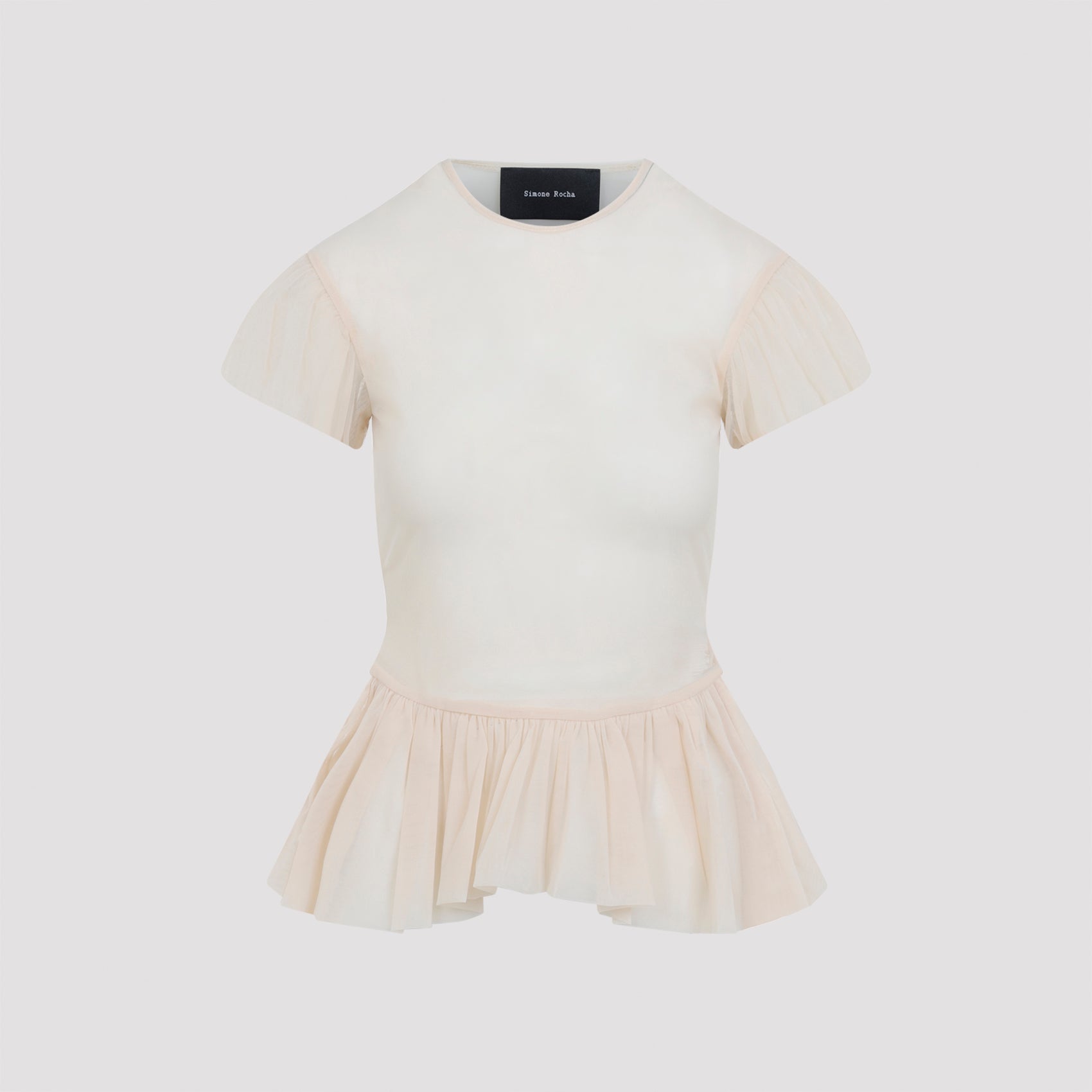 sheer ballet peplum top-image-1