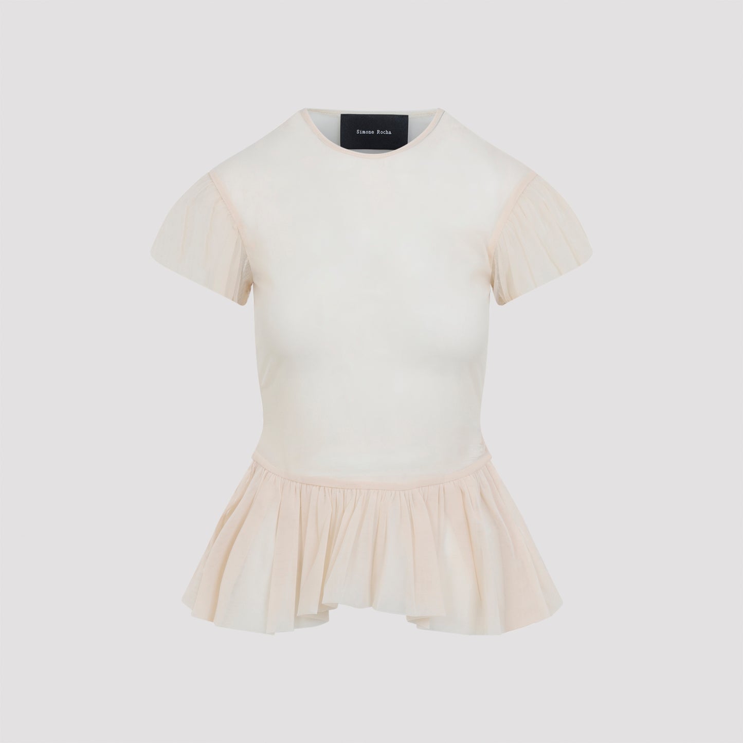 sheer ballet peplum top-image-3