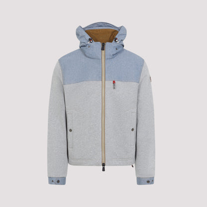 Grey Zip Up Cotton Jacket