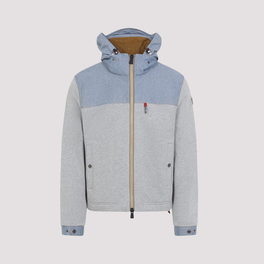 Grey Zip Up Cotton Jacket