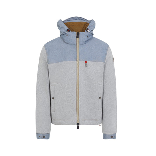 Grey Zip Up Cotton Jacket