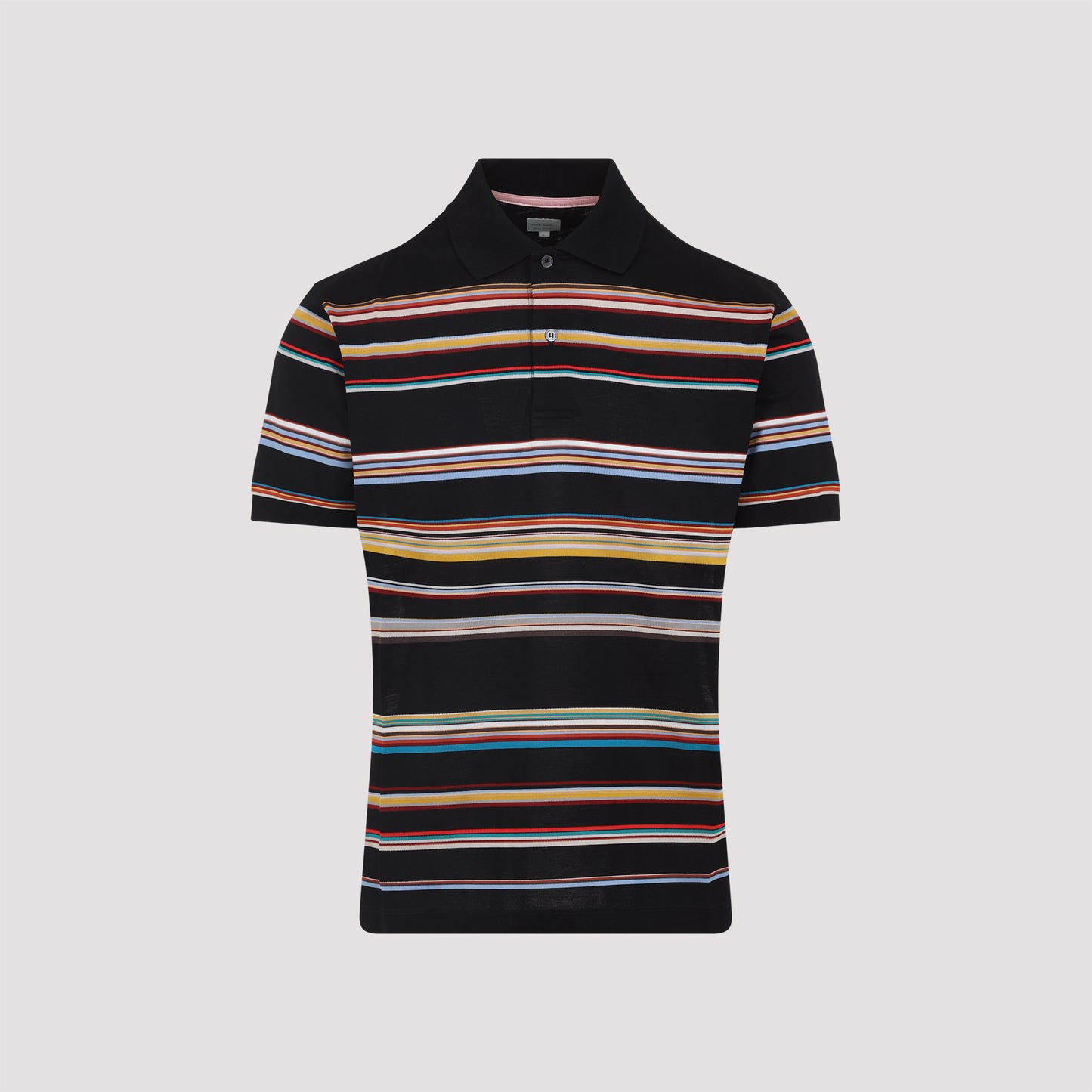 mens signature stripe polo shirt-image-1