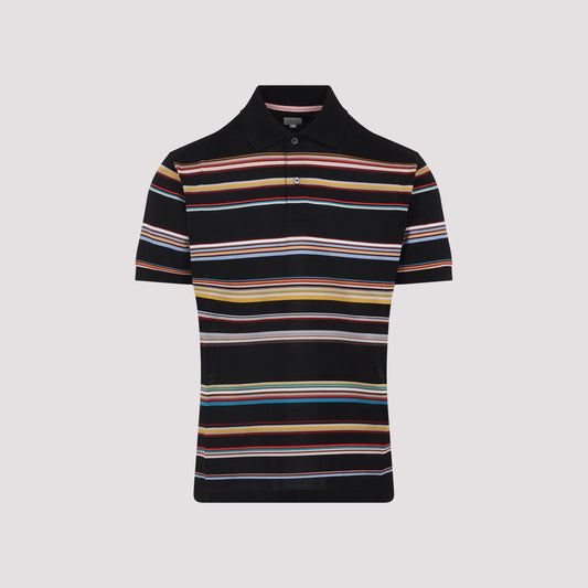 mens signature stripe polo shirt-image-1