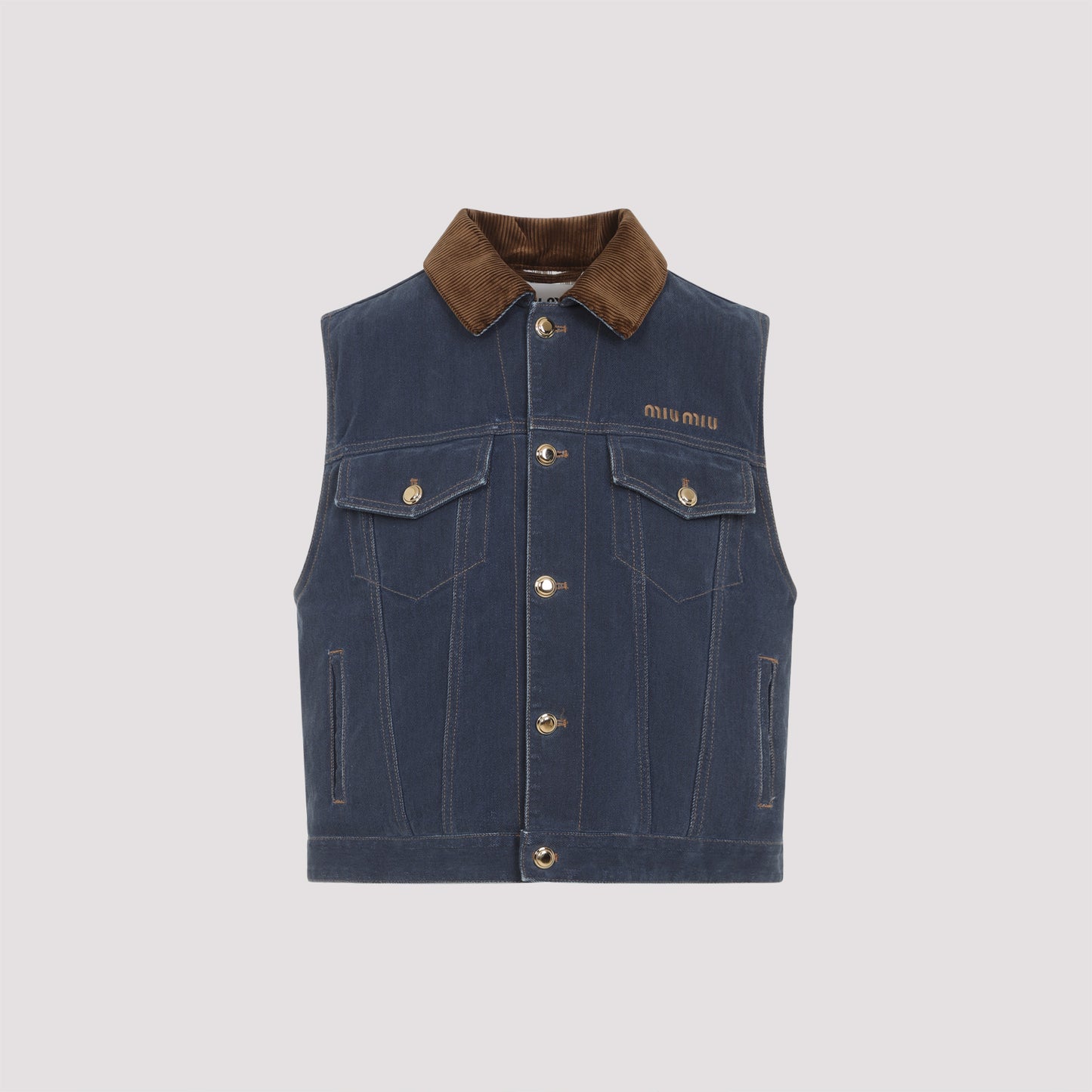 denim flock jacket-image-1