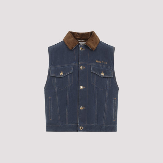 denim flock jacket-image-1