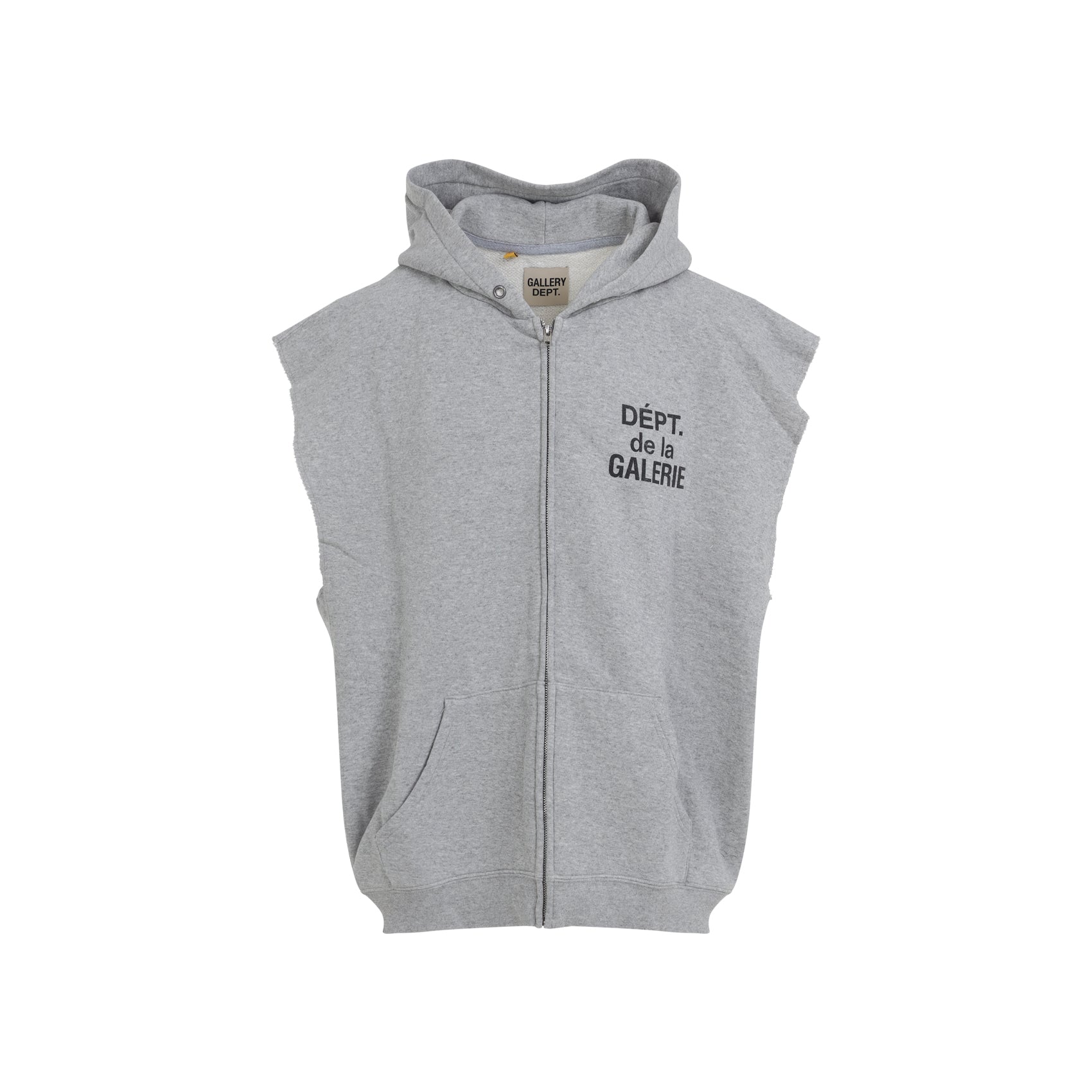 90`s full zip cut off hoodie-image-2