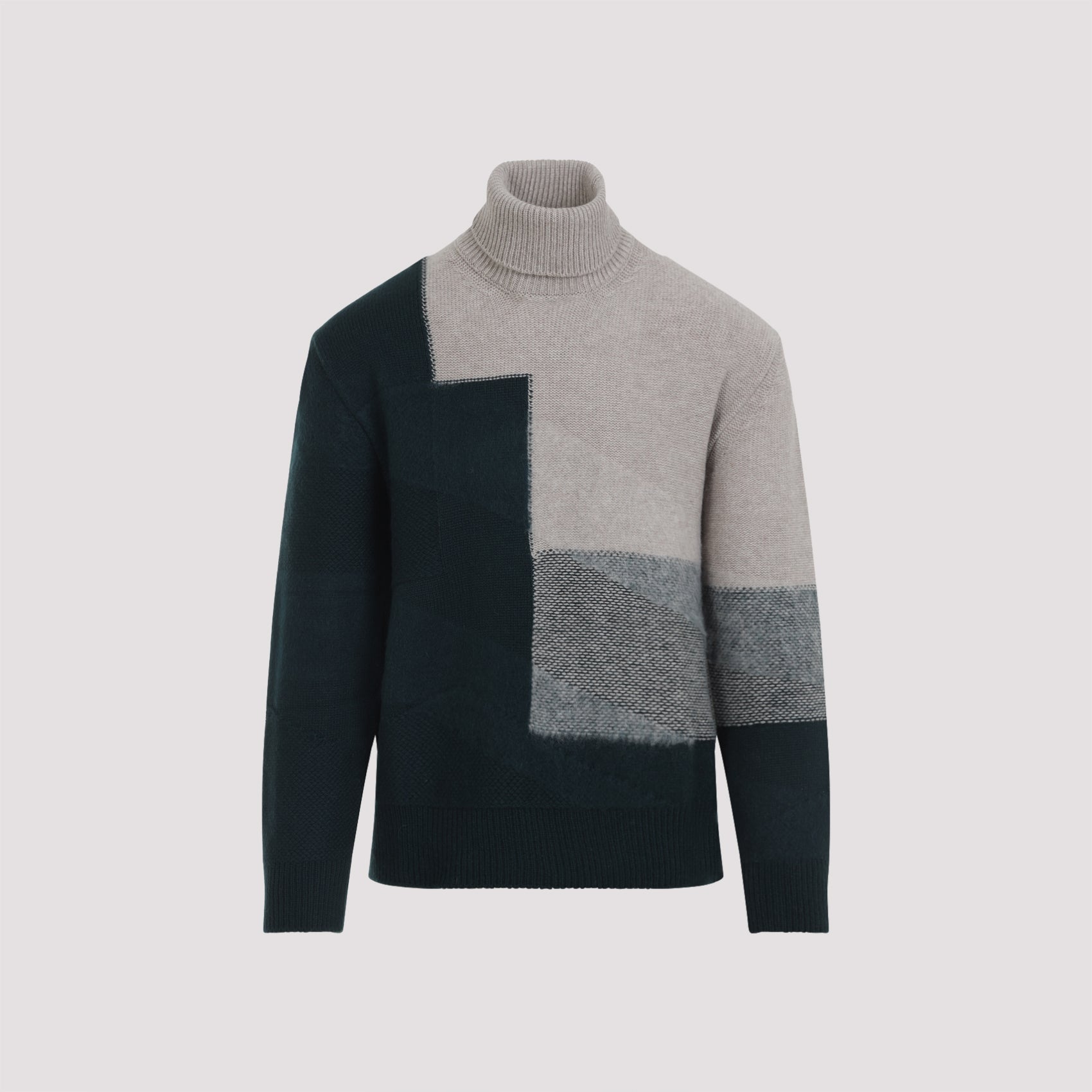 intarsia turtle neck sweater-image-1
